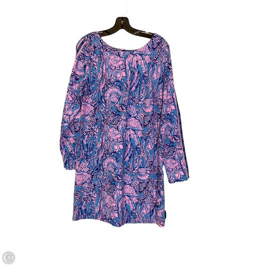 Dress Designer By Lilly Pulitzer In Blue & Pink, Size: L