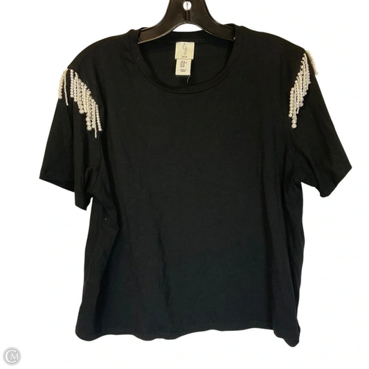Top Short Sleeve By Joie In Black, Size: M