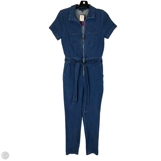 Jumpsuit By Haute Monde In Blue Denim, Size: L