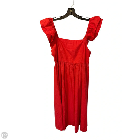 Dress Casual Midi By Tcec In Red, Size: M