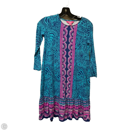 Dress Designer By Lilly Pulitzer In Blue & Pink, Size: Xxs