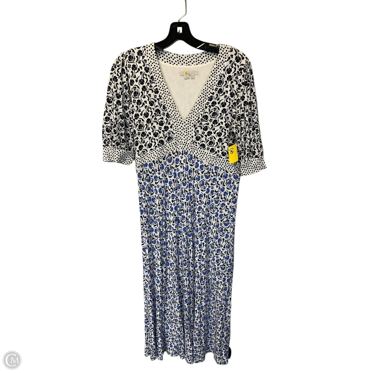 Dress Casual Maxi By Boden In Blue & White, Size: 8