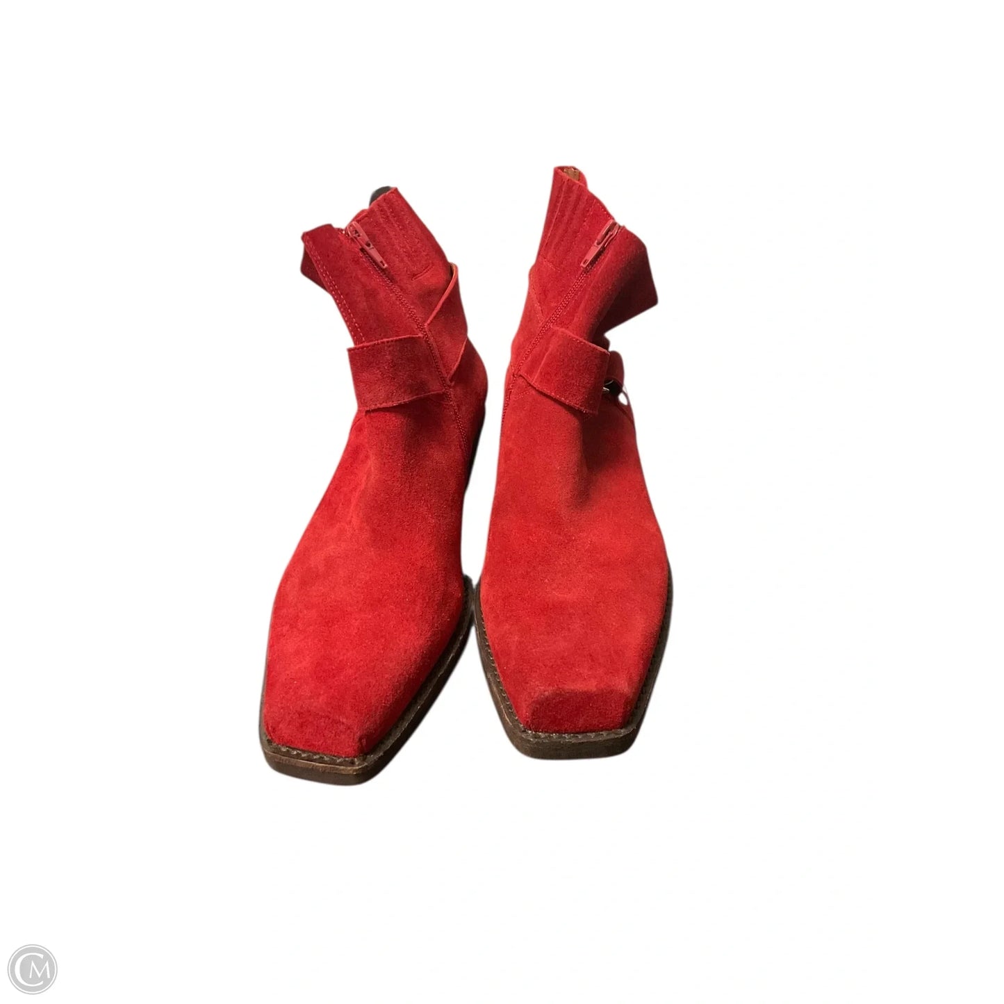 Boots Ankle Heels By Jeffrey Campbell In Red, Size: 8.5