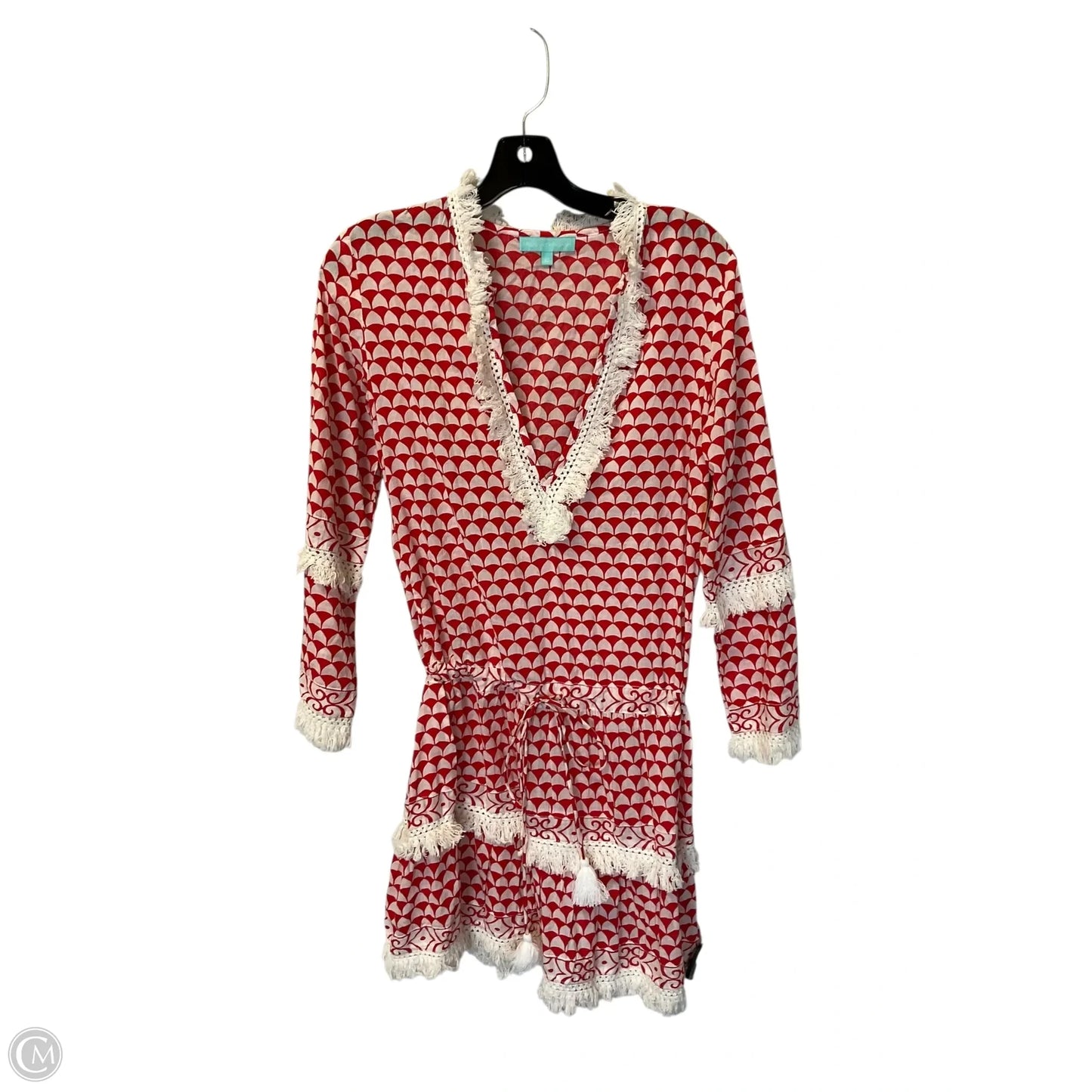 Dress Casual Short By Cmc In Red & White, Size: Xs