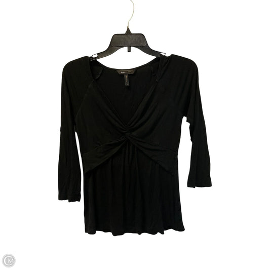 Top Long Sleeve By Bcbgmaxazria In Black, Size: S