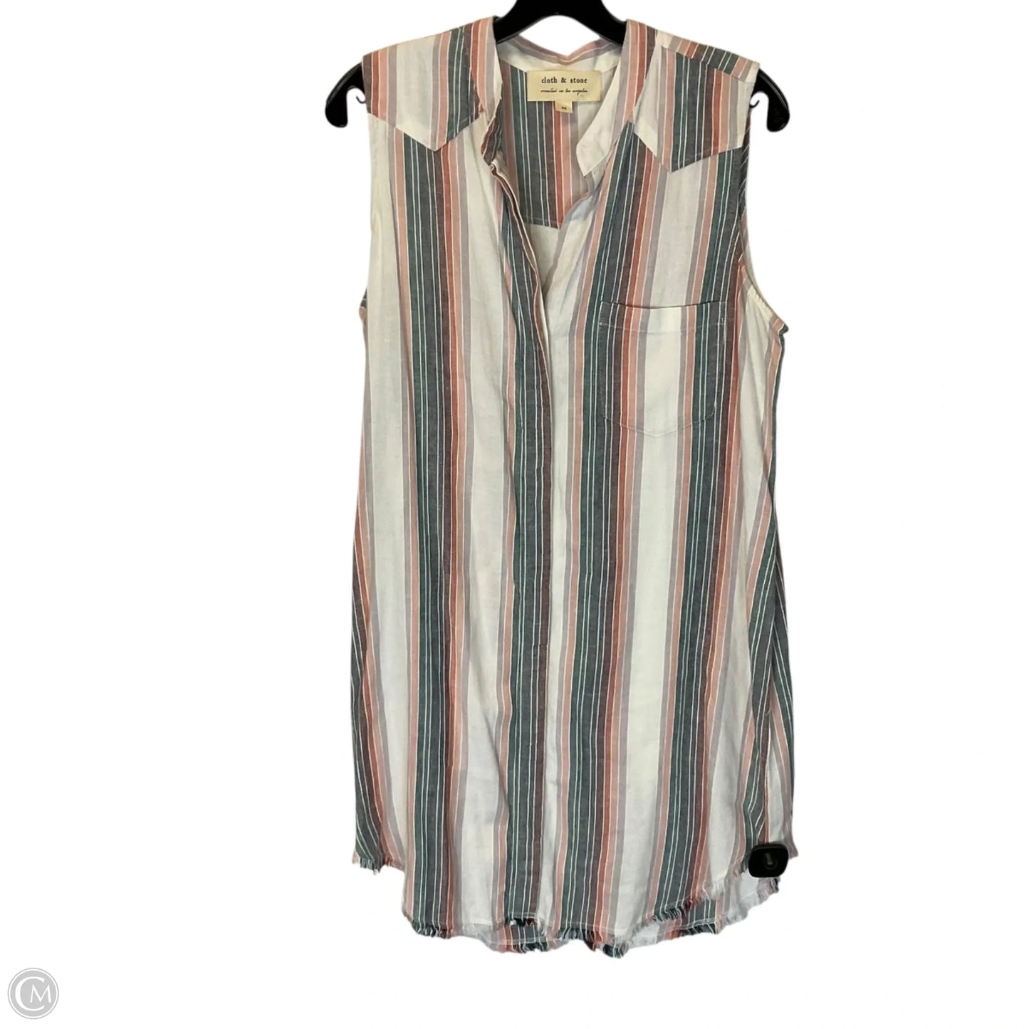 Dress Casual Short By Cloth & Stone In Striped Pattern, Size: M
