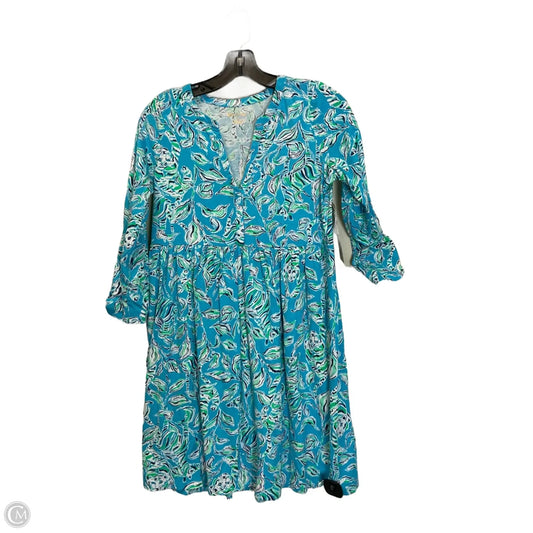 Dress Designer By Lilly Pulitzer In Blue & Green, Size: Xs