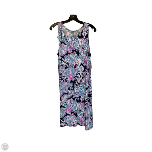 Dress Designer By Lilly Pulitzer In Blue & Pink, Size: L