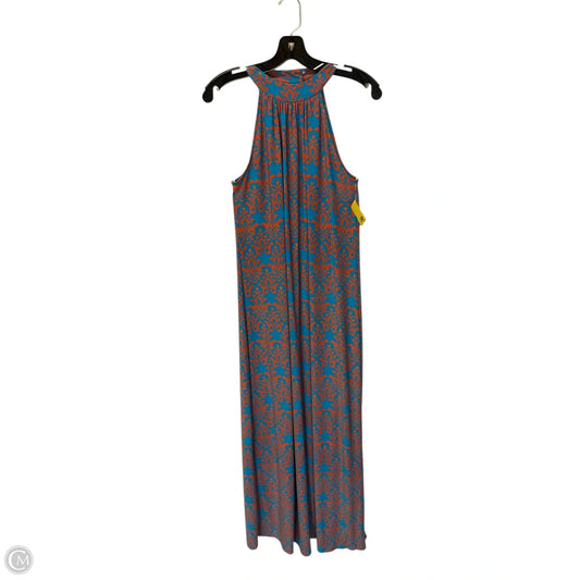 Dress Casual Maxi By Bar Iii In Blue & Orange, Size: S