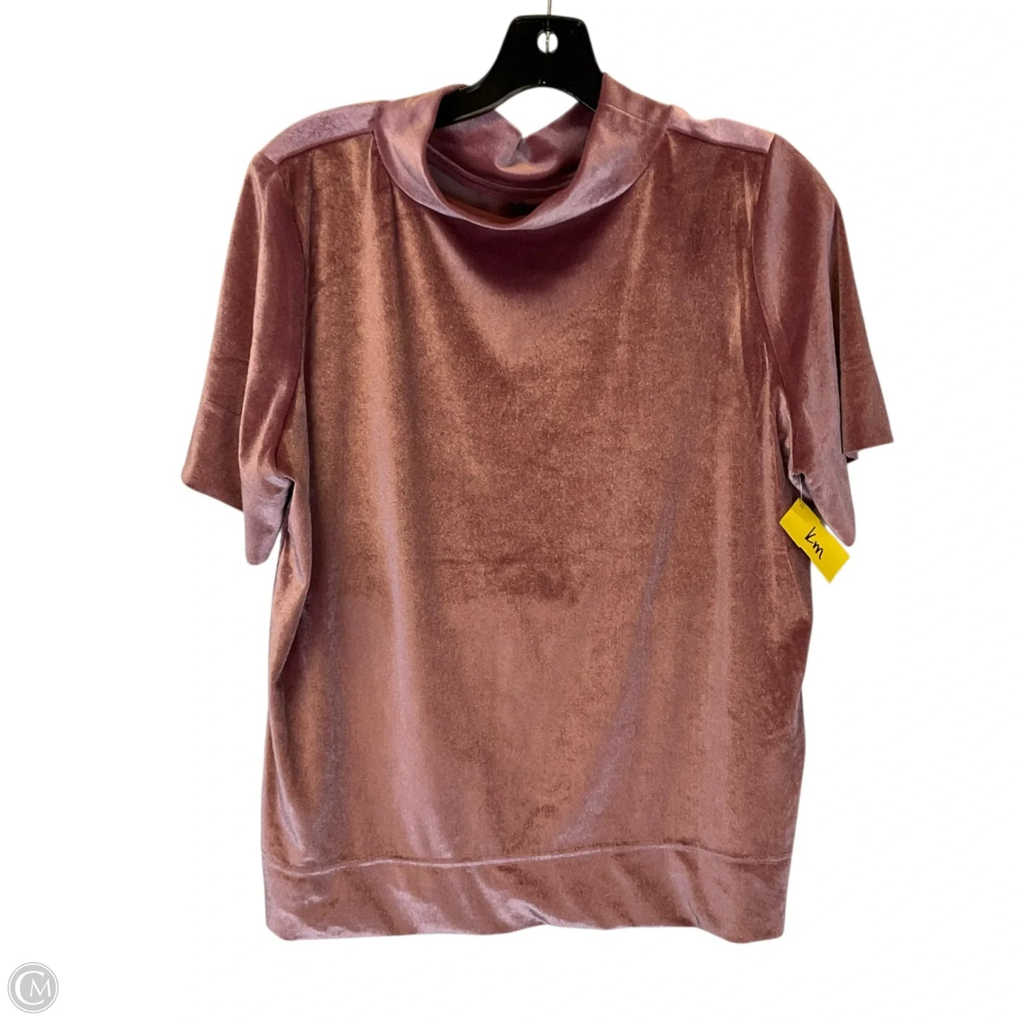 Top Short Sleeve By Anthropologie In Pink, Size: L