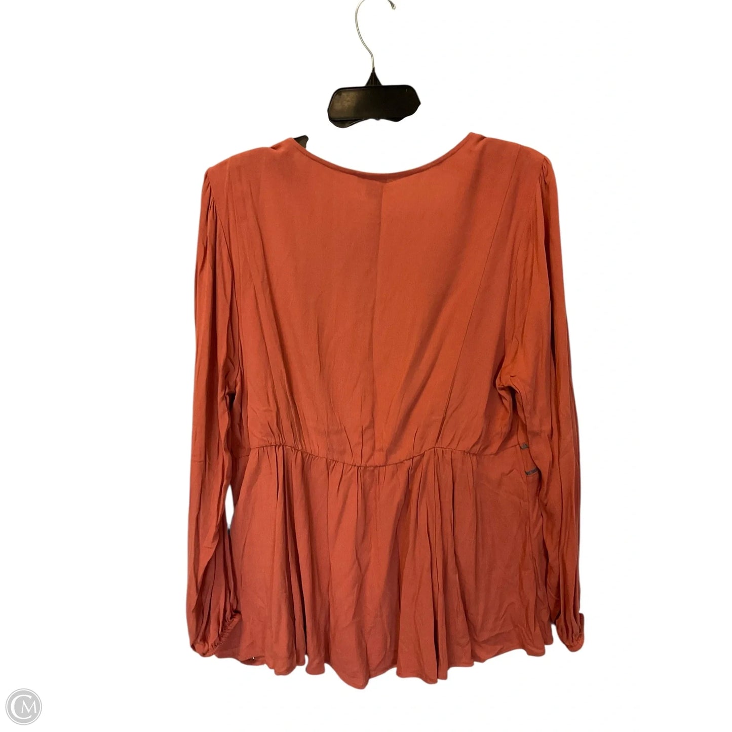 Top Long Sleeve By Torrid In Orange, Size: Xl