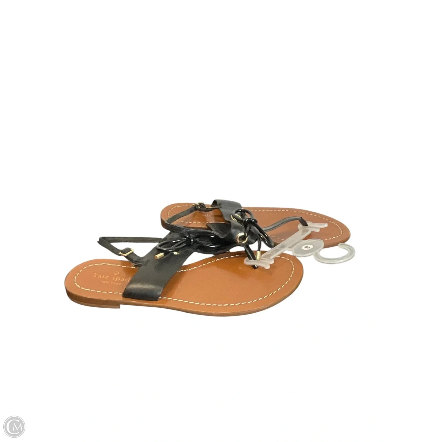 Sandals Designer By Kate Spade In Black, Size: 8