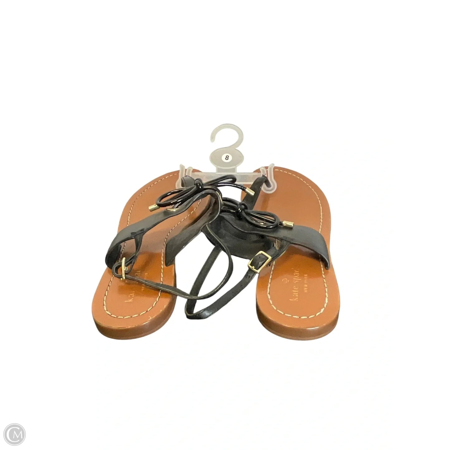 Sandals Designer By Kate Spade In Black, Size: 8