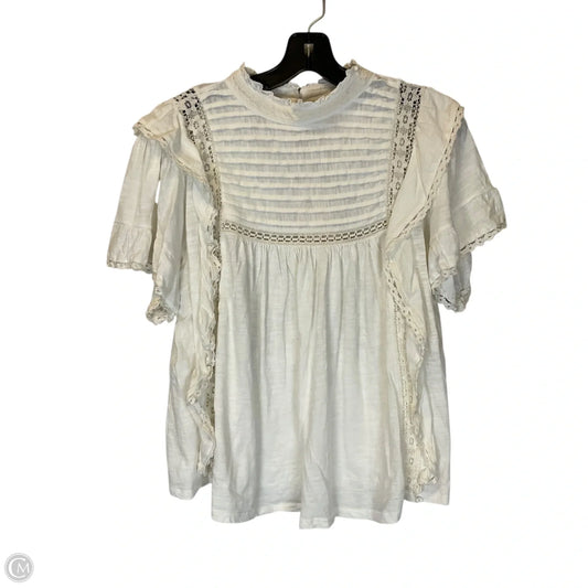Top Short Sleeve By Free People In White, Size: M