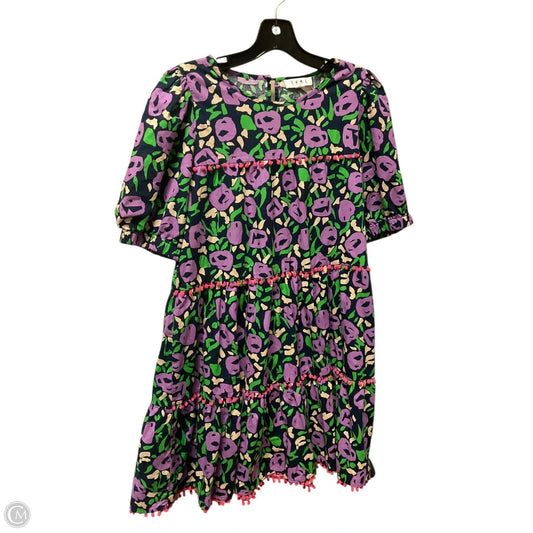 Dress Casual Short By Thml In Green & Purple, Size: Xl