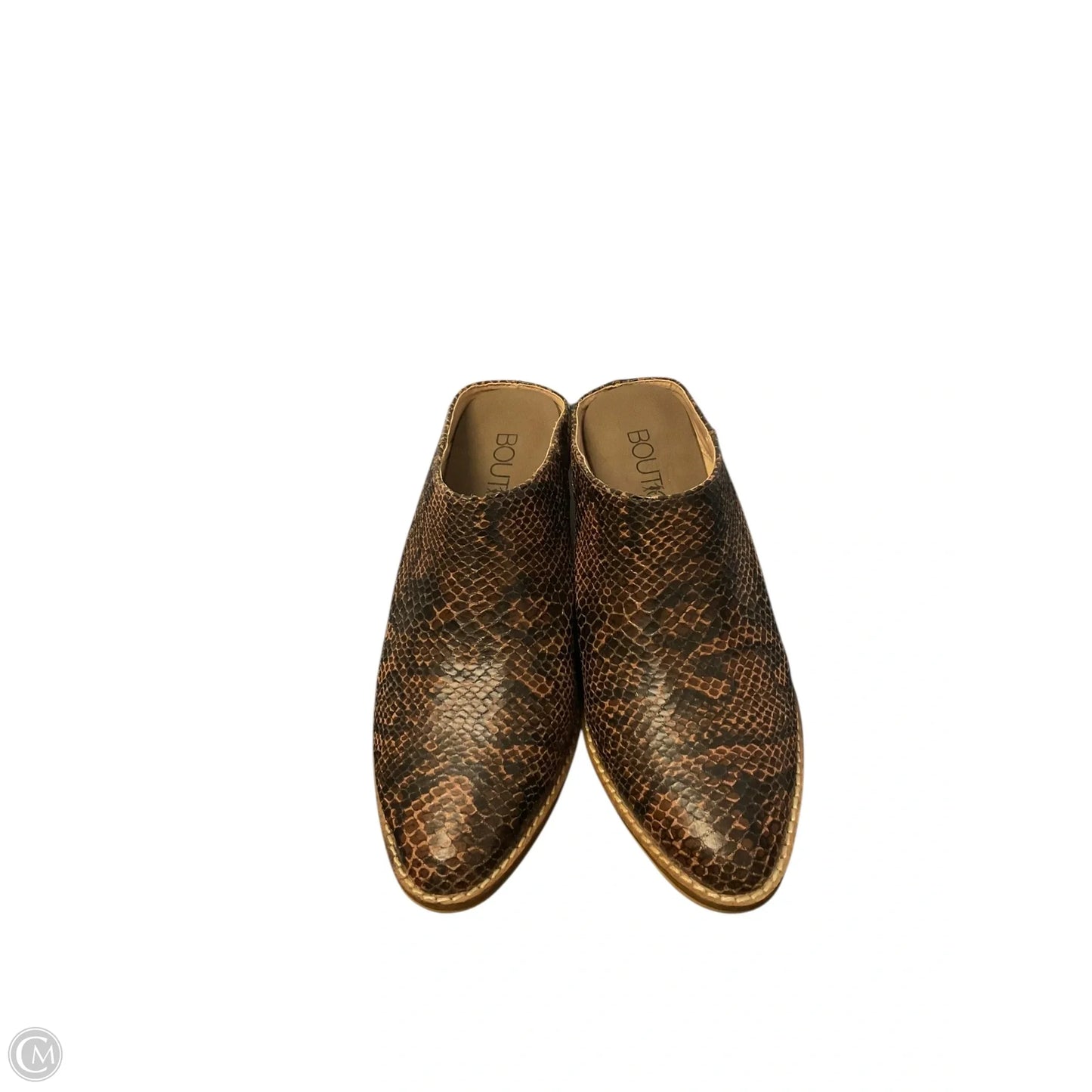 Shoes Heels Block By Boutique + In Snakeskin Print, Size: 6