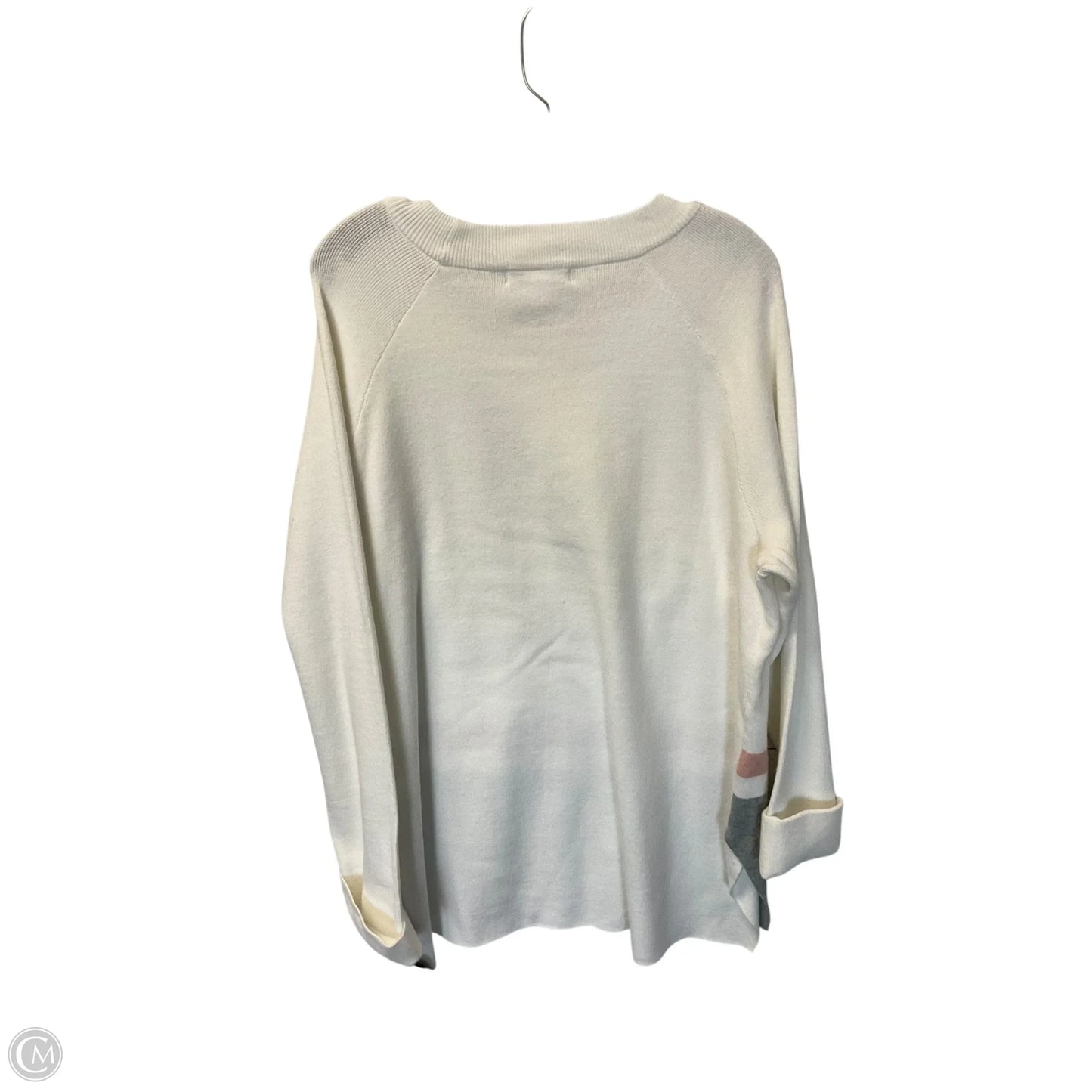 Sweater By Liz Claiborne In White, Size: Xl