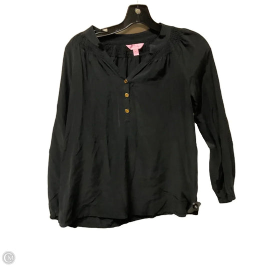 Top Long Sleeve Designer By Lilly Pulitzer In Black, Size: Xs
