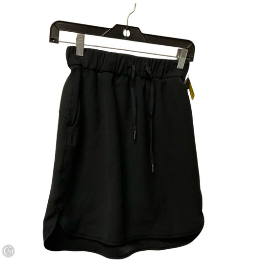 Athletic Skirt By Lululemon In Black, Size: 4