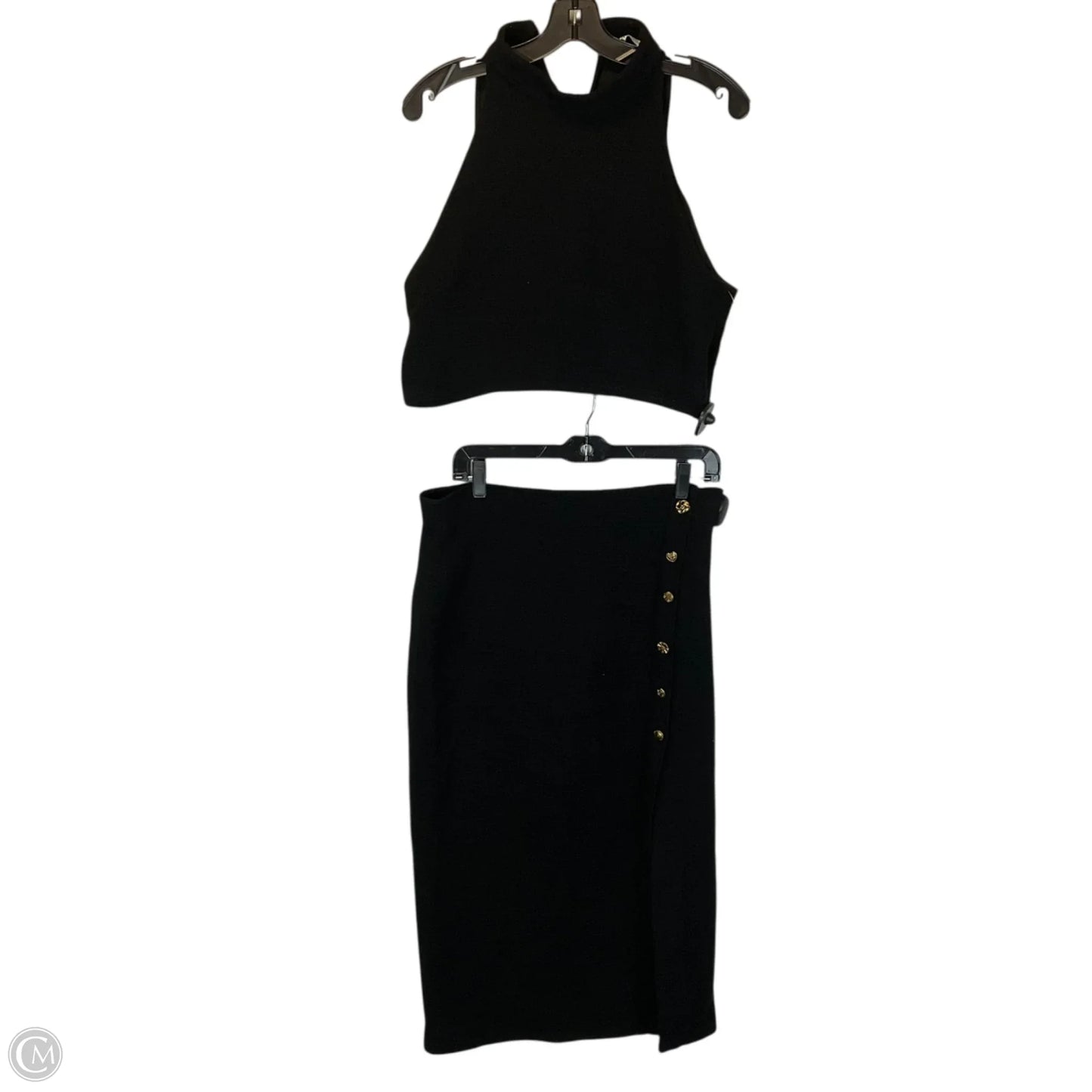 Skirt Set 2pc By Zara In Black, Size: L