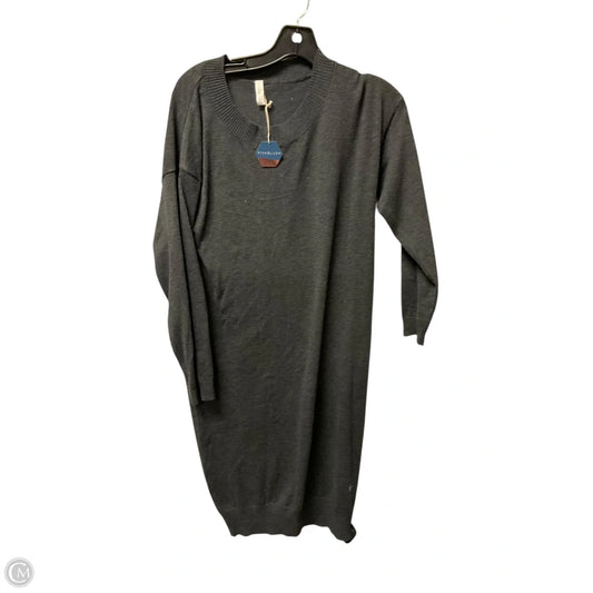 Dress Casual Midi By Pink Blush In Grey, Size: L