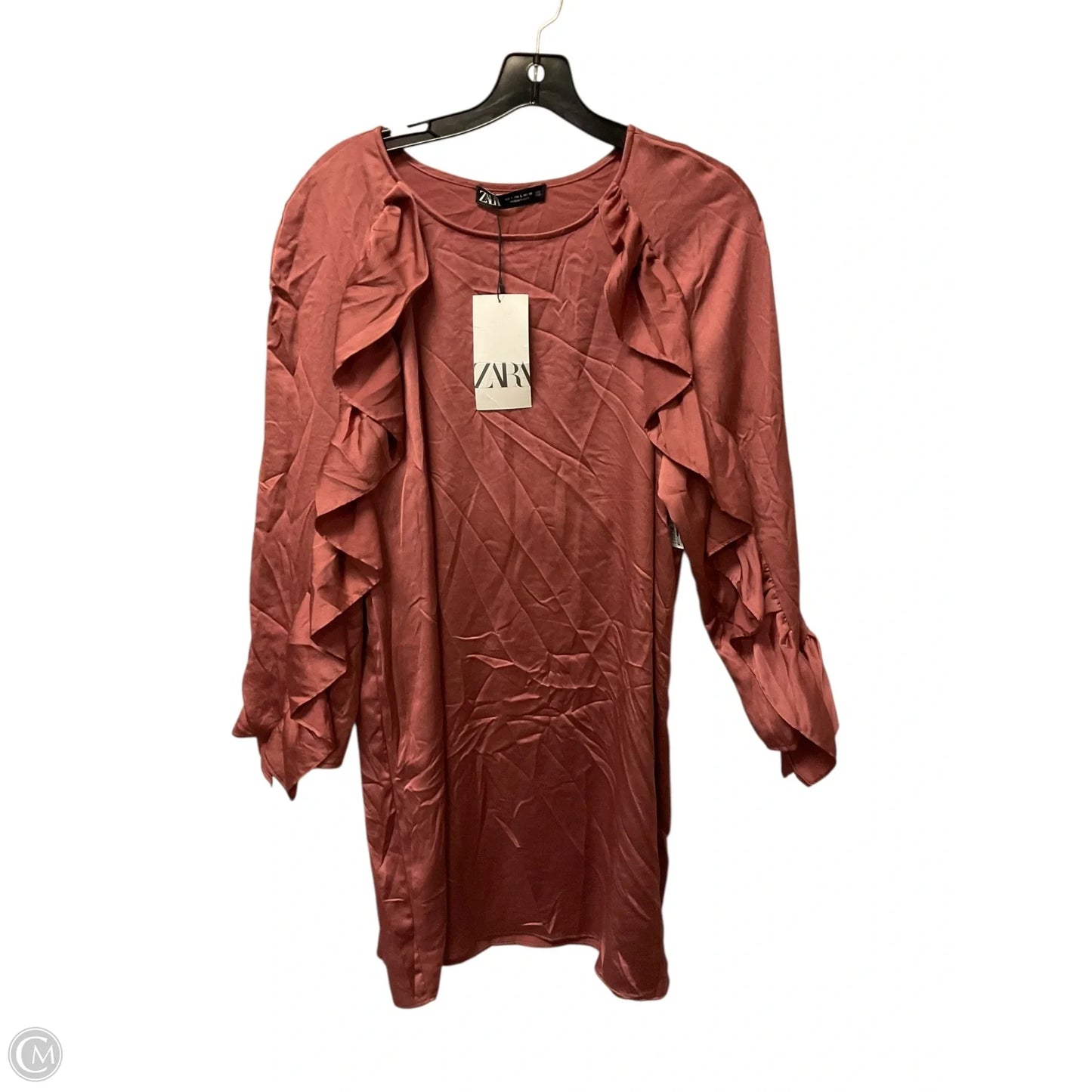 Dress Party Short By Zara In Pink, Size: L