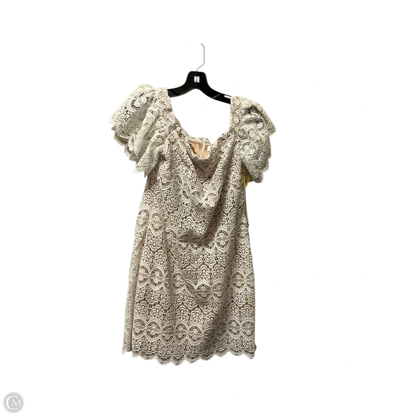 Dress Party Short By Eliza J In Tan & White, Size: 10
