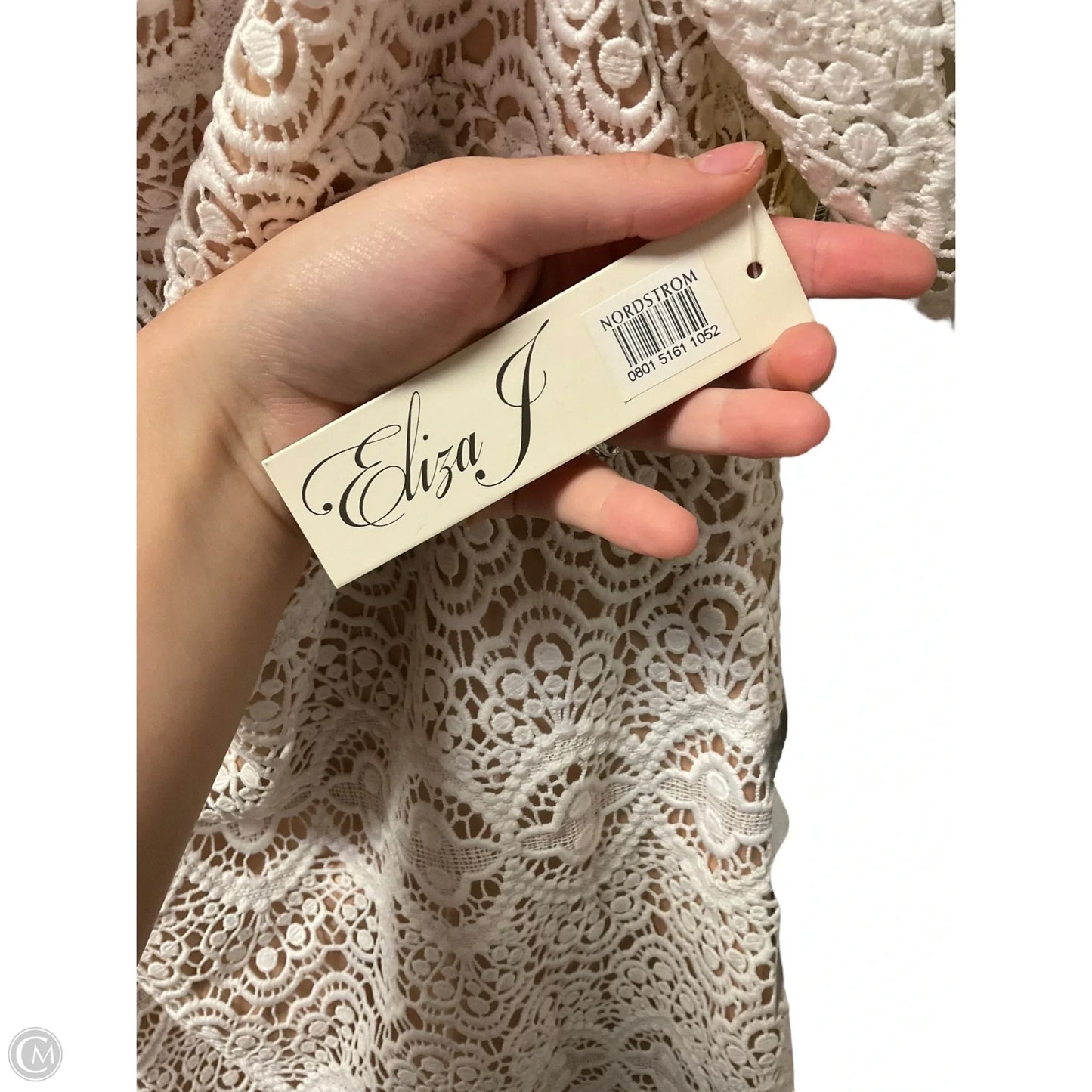 Dress Party Short By Eliza J In Tan & White, Size: 10