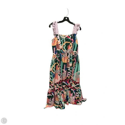 Dress Casual Midi By Crosby In Multi-colored, Size: L