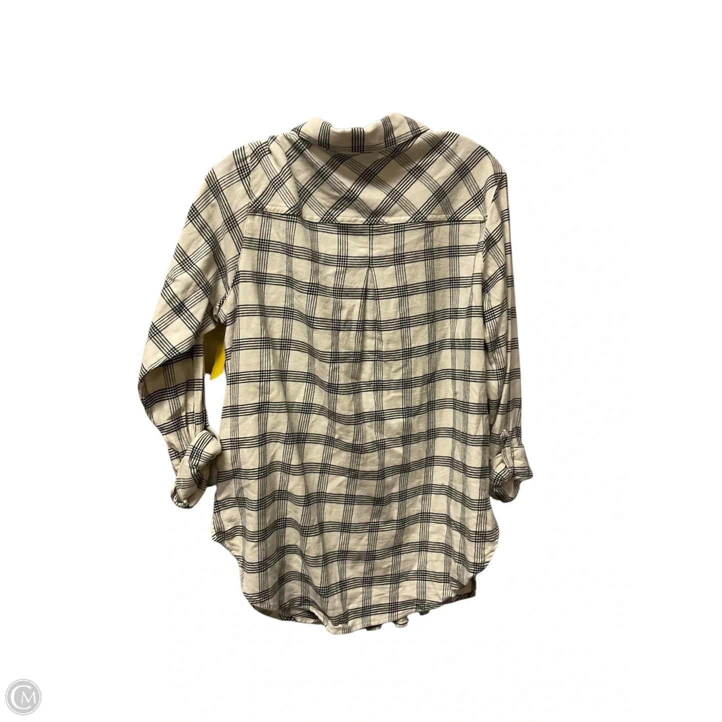 Top Long Sleeve By Columbia In Black & Cream, Size: L