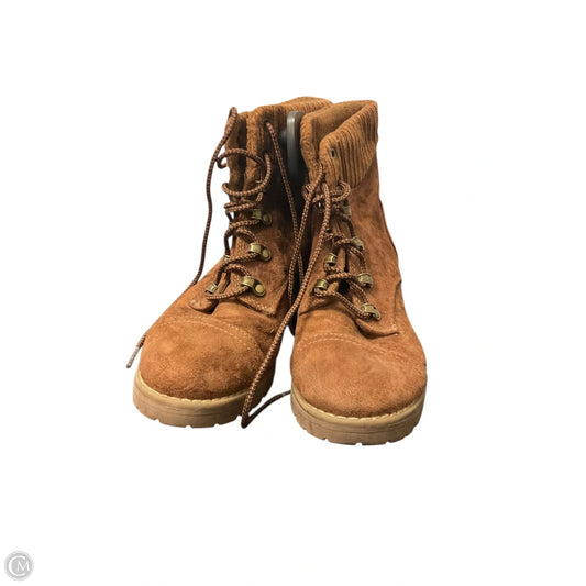 Boots Ankle Heels By Universal Thread In Brown, Size: 7.5