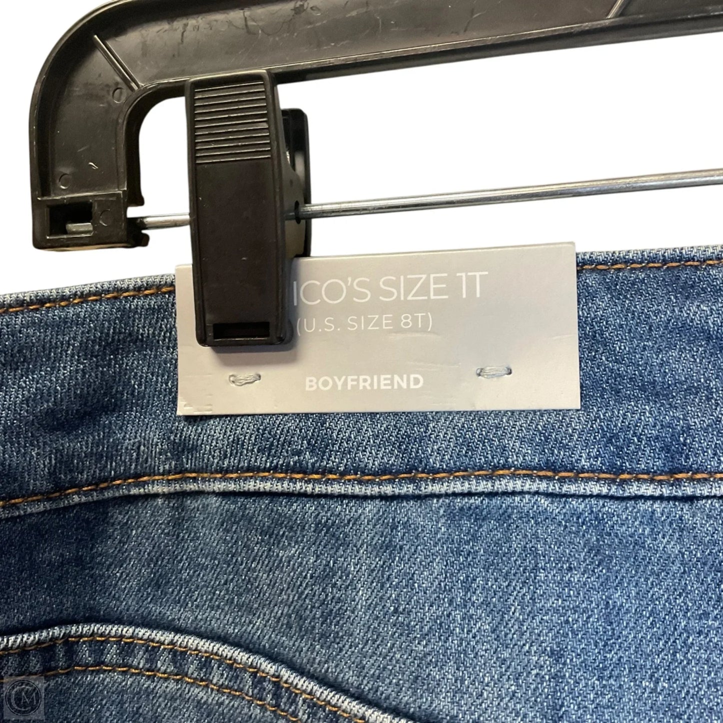 Jeans Boyfriend By Chicos In Blue Denim, Size: 8 TALL