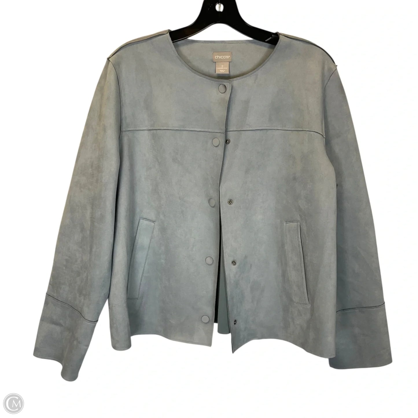 Jacket Other By Chicos In Blue, Size: L