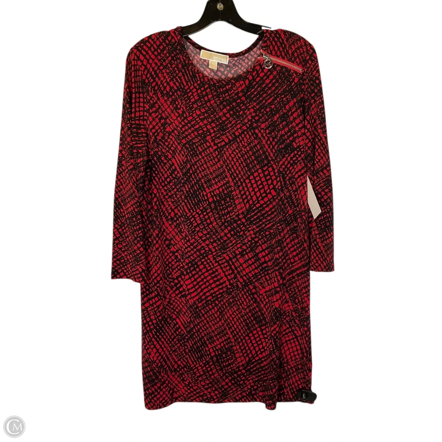 Dress Casual Short By Michael By Michael Kors In Black & Red, Size: L