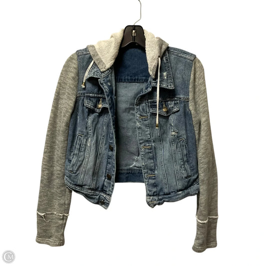 Jacket Denim By Free People In Blue Denim, Size: Xs