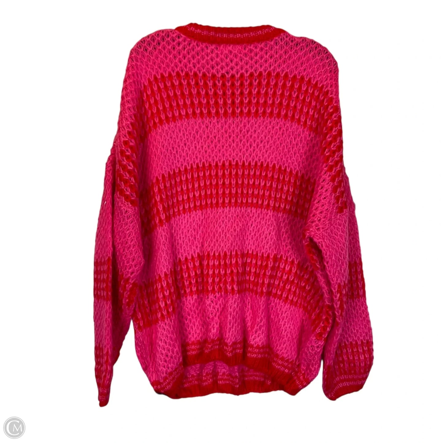 Sweater By Chicsoul In Pink & Red, Size: 3x