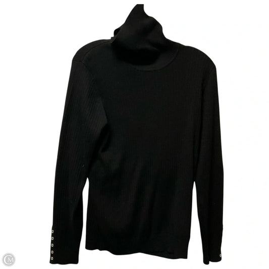 Top Long Sleeve By Calvin Klein In Black, Size: L