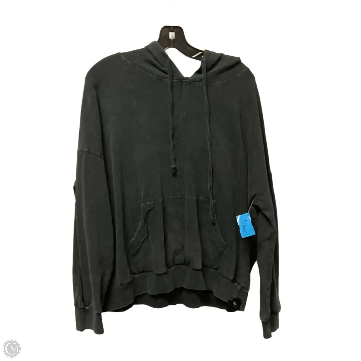 Sweatshirt Hoodie By Easel In Grey, Size: M