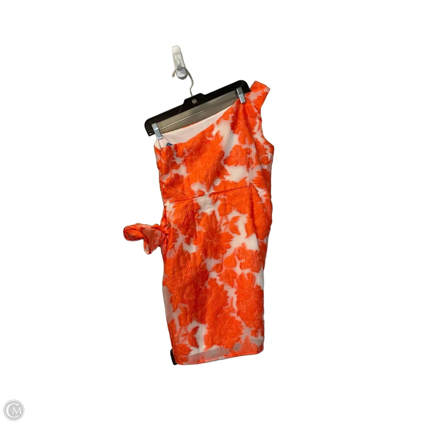 Dress Party Short By Showpo In Orange & White, Size: 10