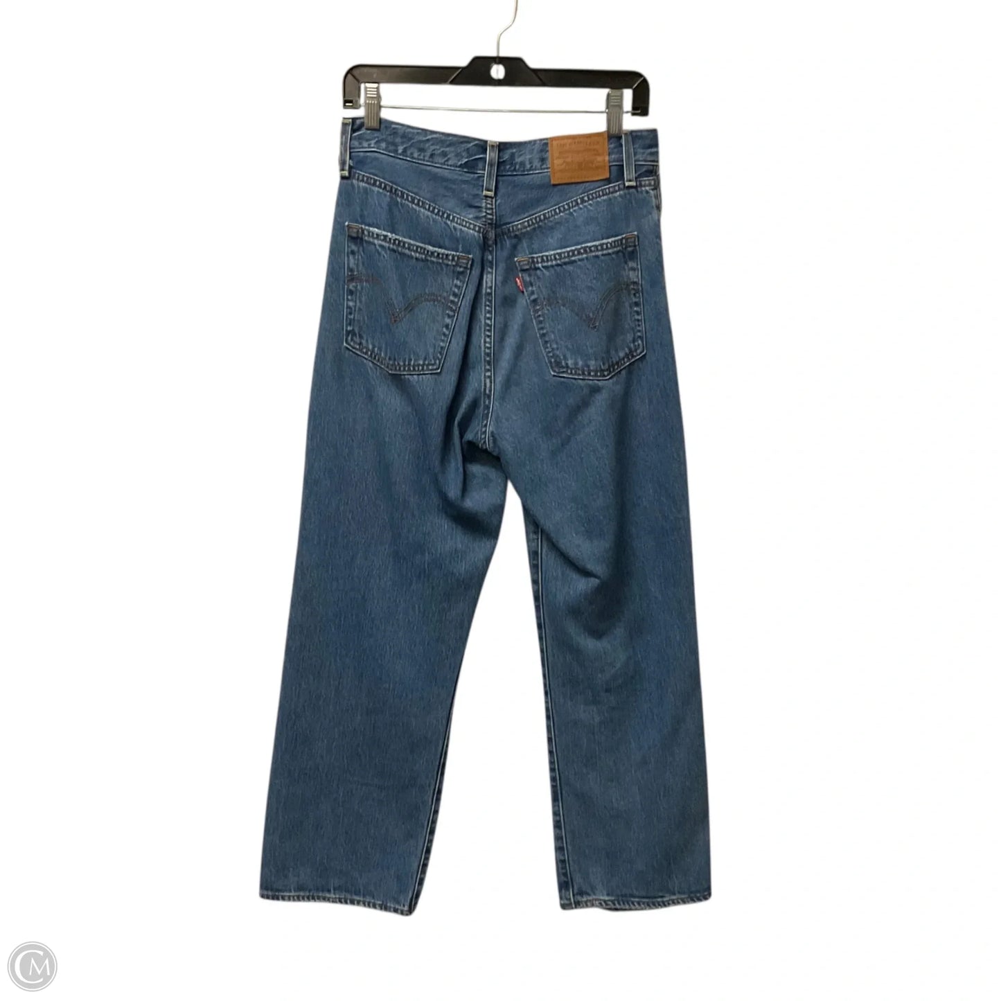 Jeans Straight By Levis In Blue Denim, Size: 4
