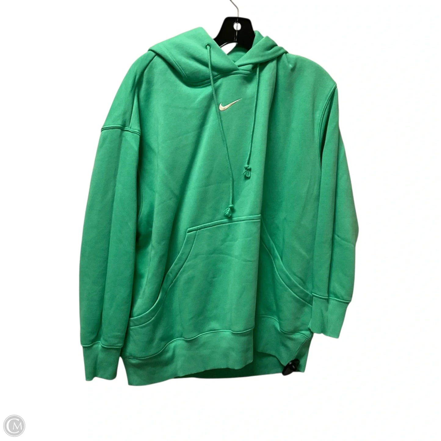 Sweatshirt Hoodie By Nike Apparel In Green, Size: M
