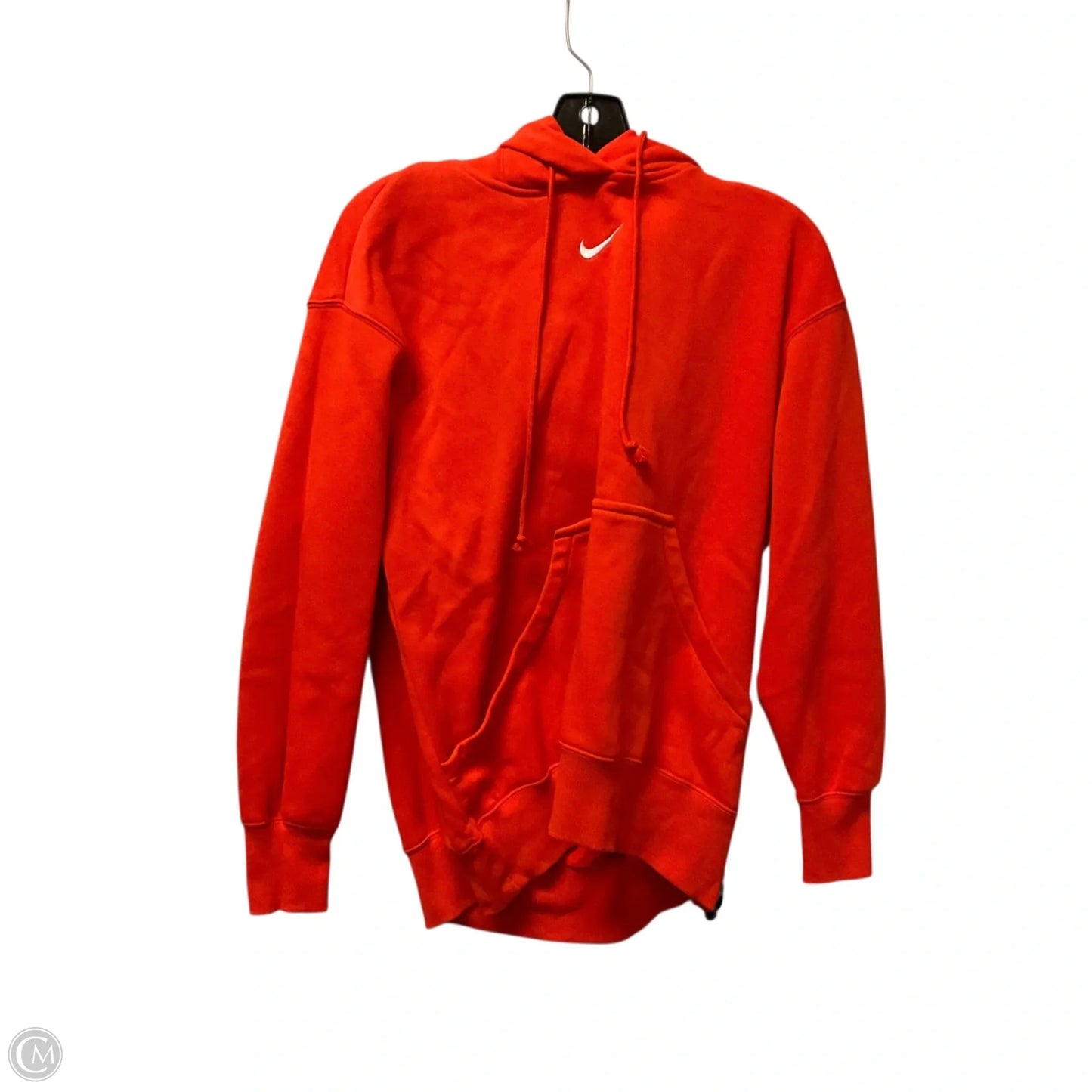 Sweatshirt Hoodie By Nike Apparel In Orange, Size: M
