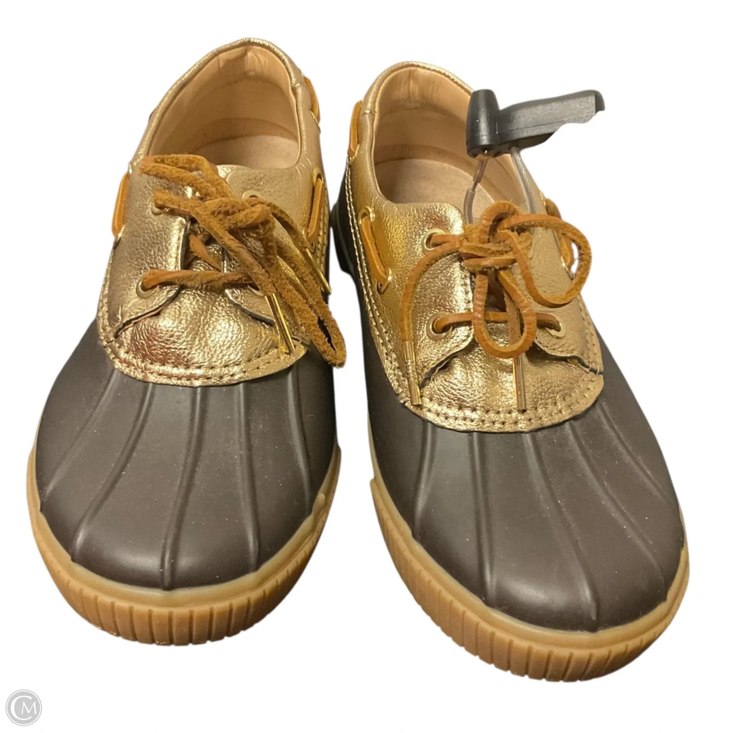 Shoes Designer By Michael Kors In Brown & Gold, Size: 8