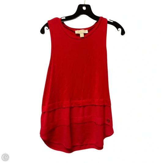 Top Sleeveless By Michael By Michael Kors In Red, Size: M