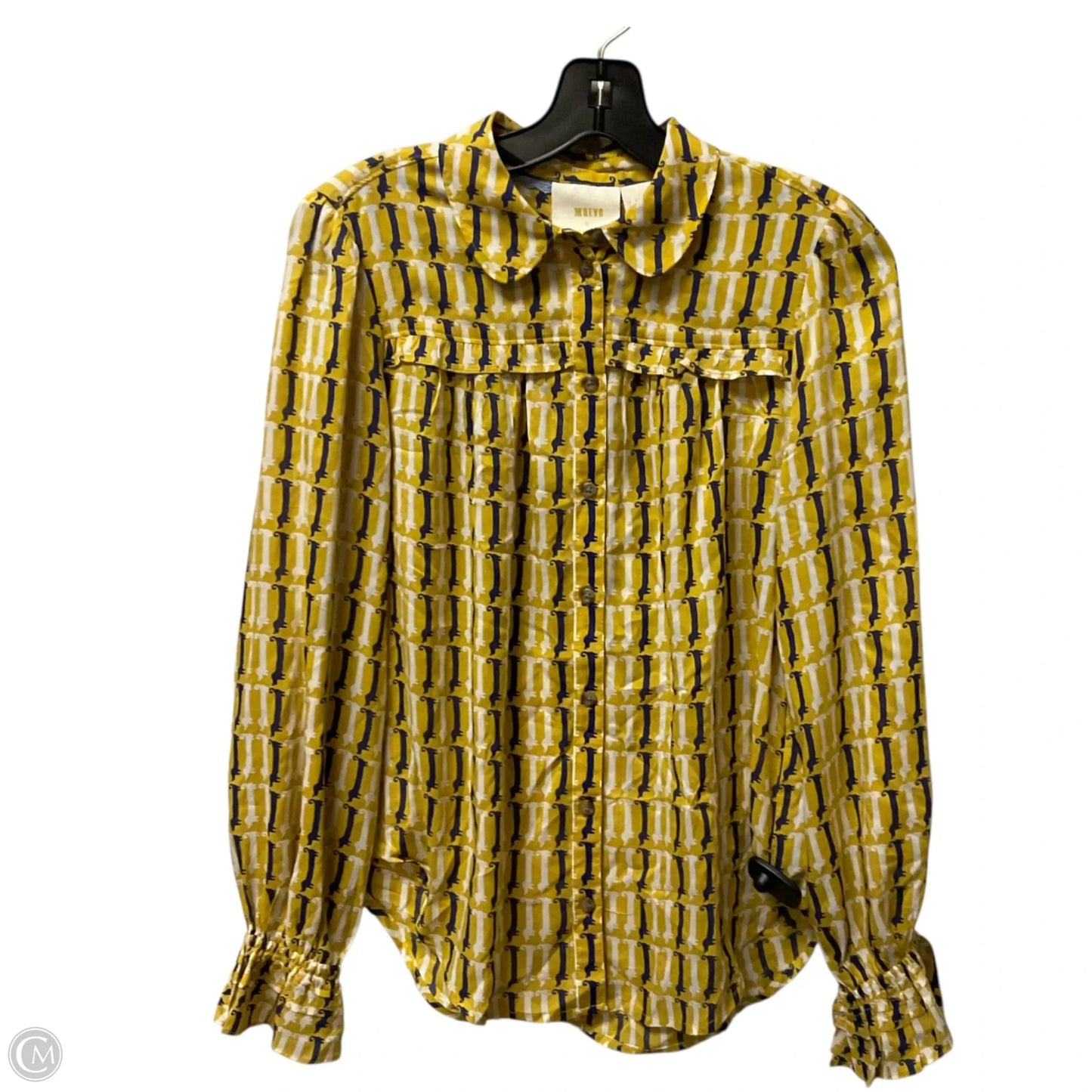 Top Long Sleeve Basic By Maeve In Yellow, Size: S