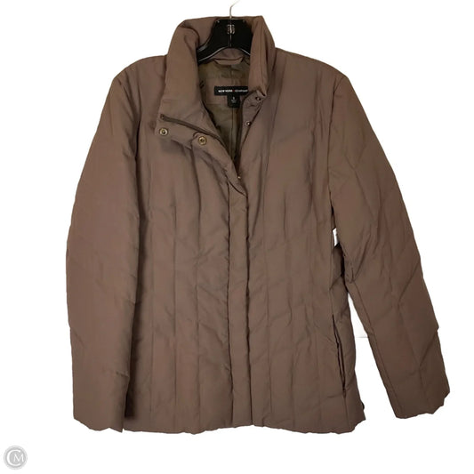 Jacket Puffer & Quilted By New York And Co In Brown, Size: S