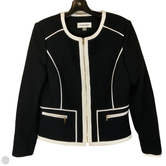 Blazer By Calvin Klein In Black, Size: M