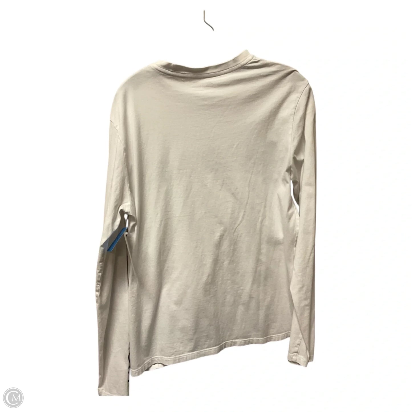 Top Long Sleeve By Calvin Klein In White, Size: M