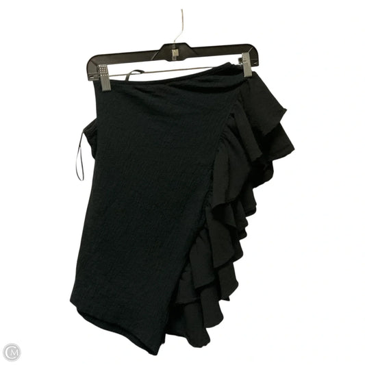 Top Short Sleeve By Anthropologie In Black, Size: Xl