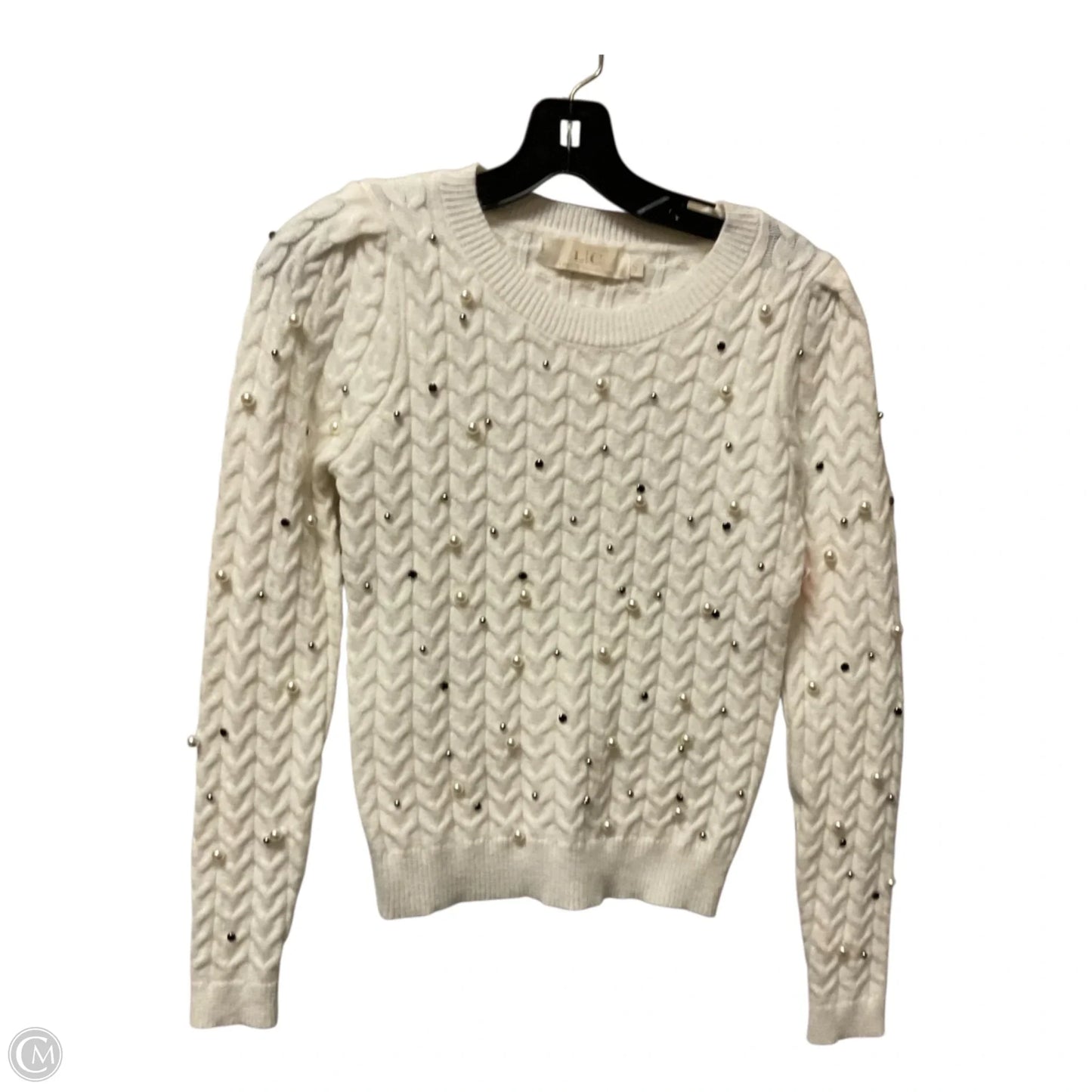 Sweater By Clothes Mentor In White, Size: S